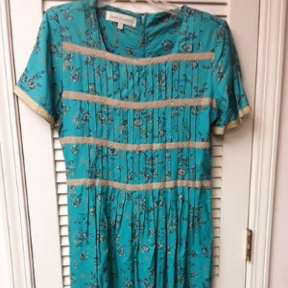 Vintage Light Baby Blue Long Boho Sarah Elizabeth - Picture 4 of 10